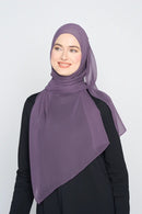 text -- crepe silk soft grape