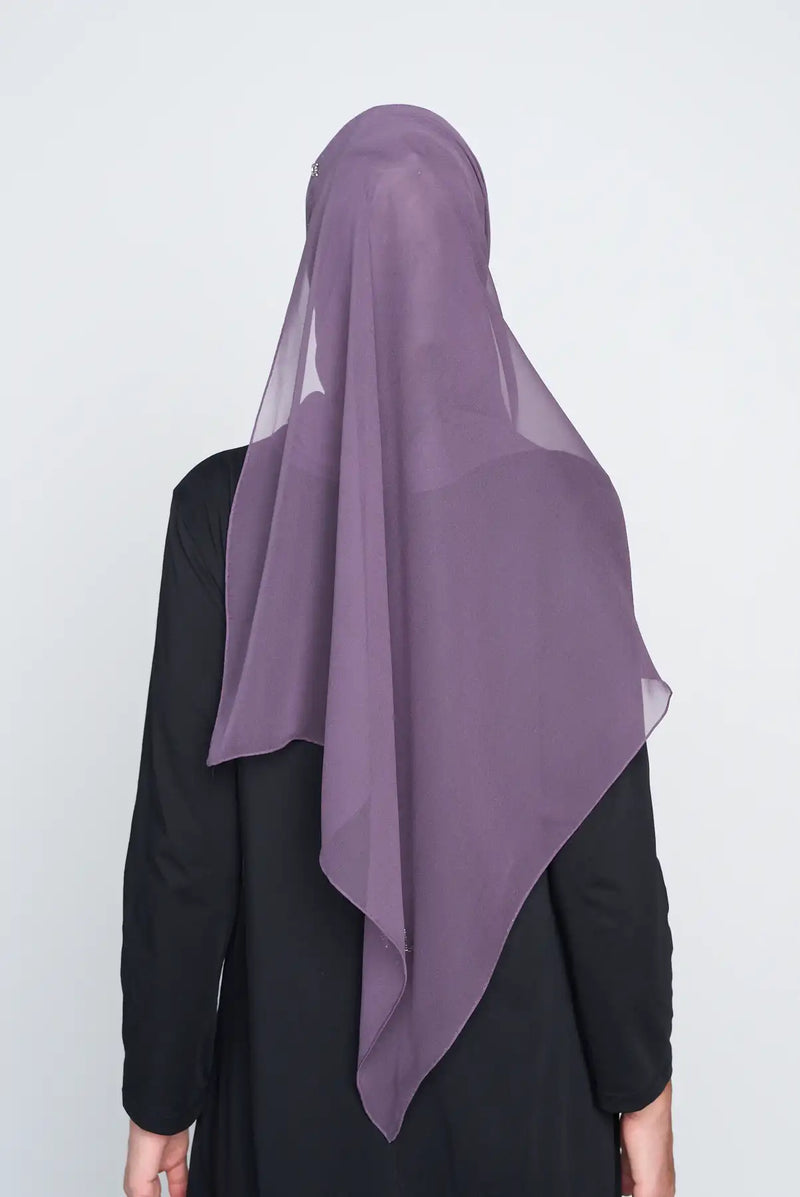 text -- crepe silk soft grape