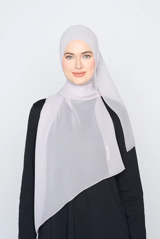 text -- crepe silk silken lilac