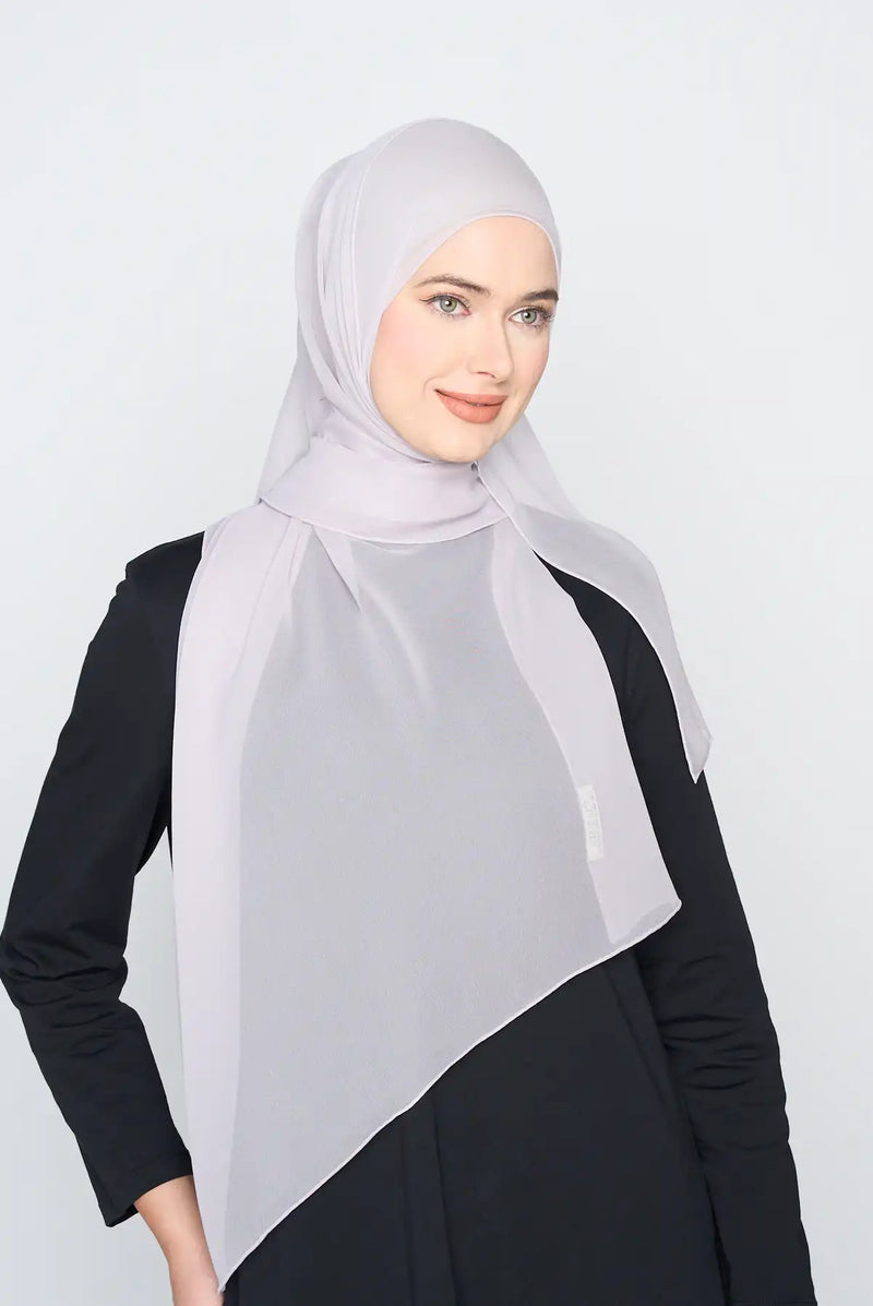 text -- crepe silk silken lilac