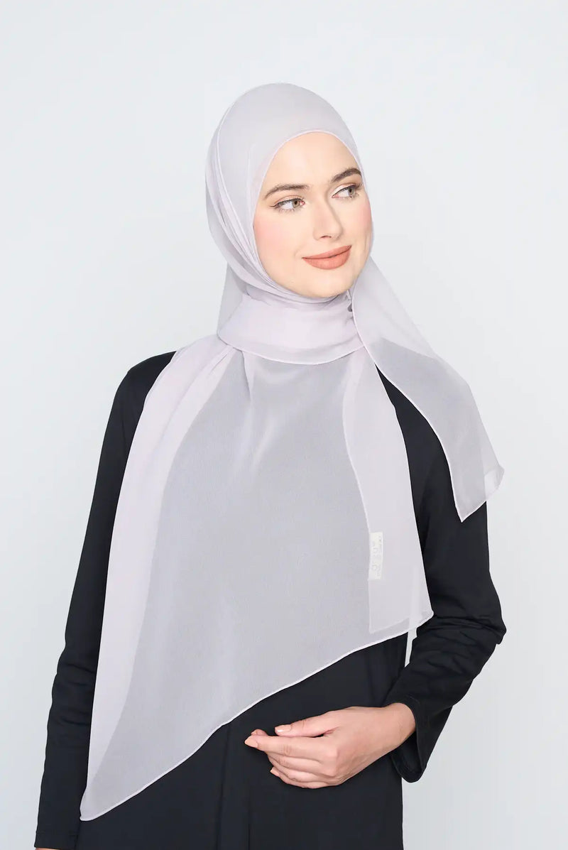 text -- crepe silk silken lilac