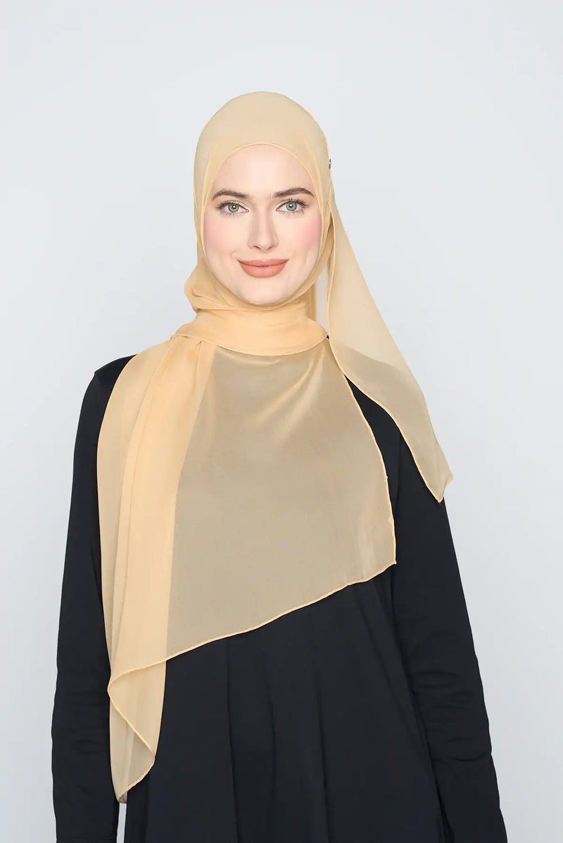 text -- crepe silk gold