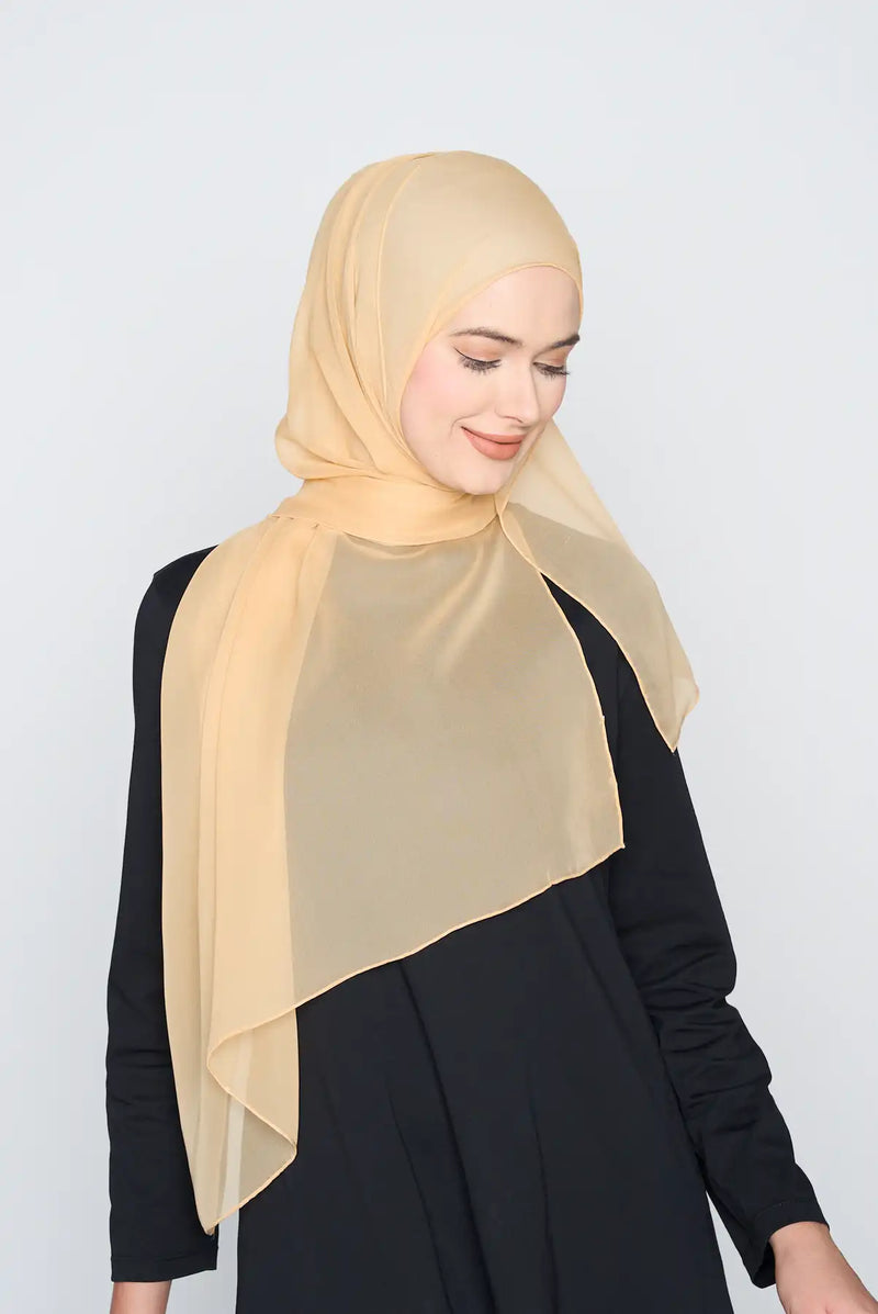 text -- crepe silk gold