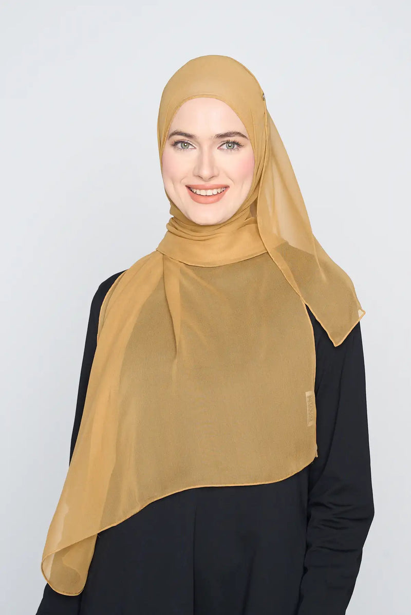 text -- crepe silk caramel