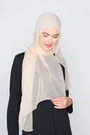 text -- crepe silk sand