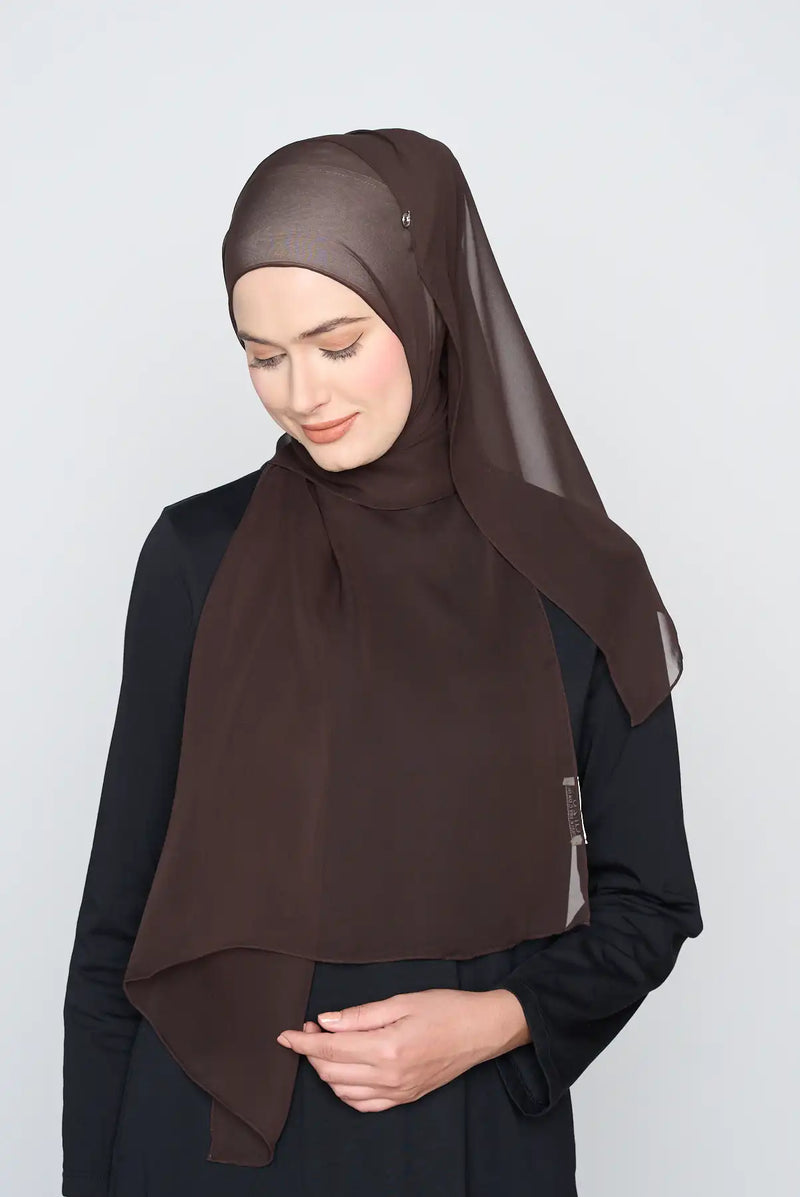 text -- crepe silk cocoa dust