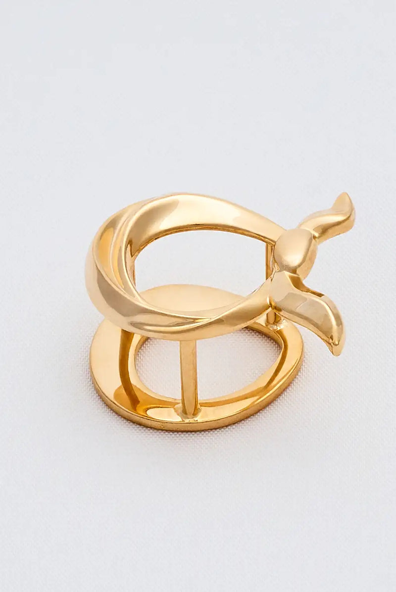 arzu signature knot scarf ring