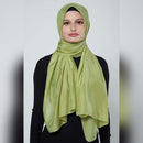arzu the good wrinkle SILK COTTON long scarf with fine tooth edge | baik untuk ibu
