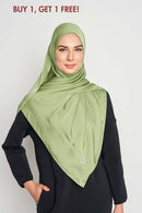 plaintastic mute satin scarf No-Silk Silk™ Italian stitch hem