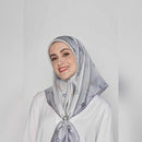 arzu tie the knot TWILL SILK square V2 | printed hijab with natural shimmer