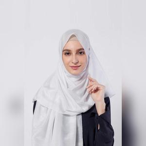 arzu the good wrinkle SILK COTTON long scarf with fine tooth edge | baik untuk ibu