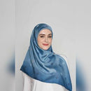 arzu tie the knot TWILL SILK square V2 | printed hijab with natural shimmer