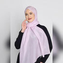 arzu the good wrinkle SILK COTTON long scarf with fine tooth edge | baik untuk ibu