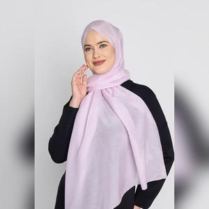 arzu the good wrinkle SILK COTTON long scarf with fine tooth edge | baik untuk ibu