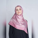 arzu tie the knot TWILL SILK square V2 | printed hijab with natural shimmer
