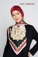 text -- twirly royal red