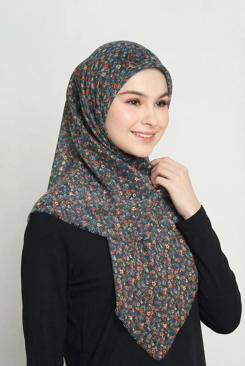 text -- tiny blooms soft teal green