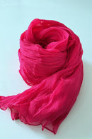 text -- chiffon silk passionate pink