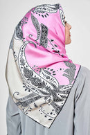 text -- shimmering soft pink paisley