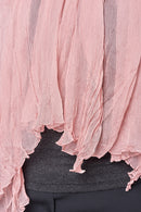 text -- chiffon silk nude peach