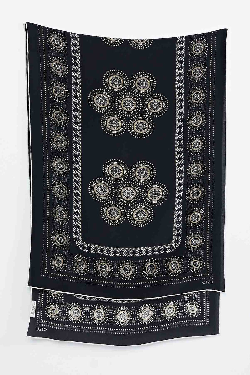 text -- ottoman sophisticated black