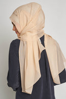 text -- crepe silk charming beige
