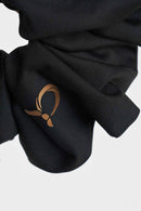 text -- scrunchie sophisticated black