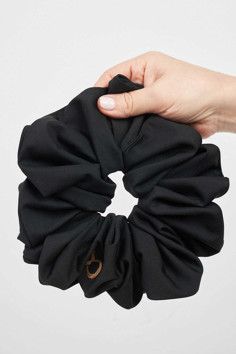 text -- scrunchie sophisticated black