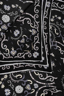 text -- paisley sophisticated black