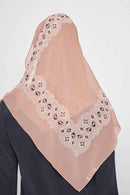 text -- lace neutral brown
