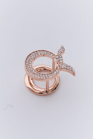 text -- rose gold ring