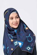 arzu charms square TWILL SILK Large 110cm