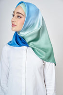 text -- shimmering blue green