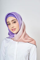 3D ombre square TWILL SILK Large
