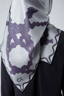 text -- graphic illusion grey purple