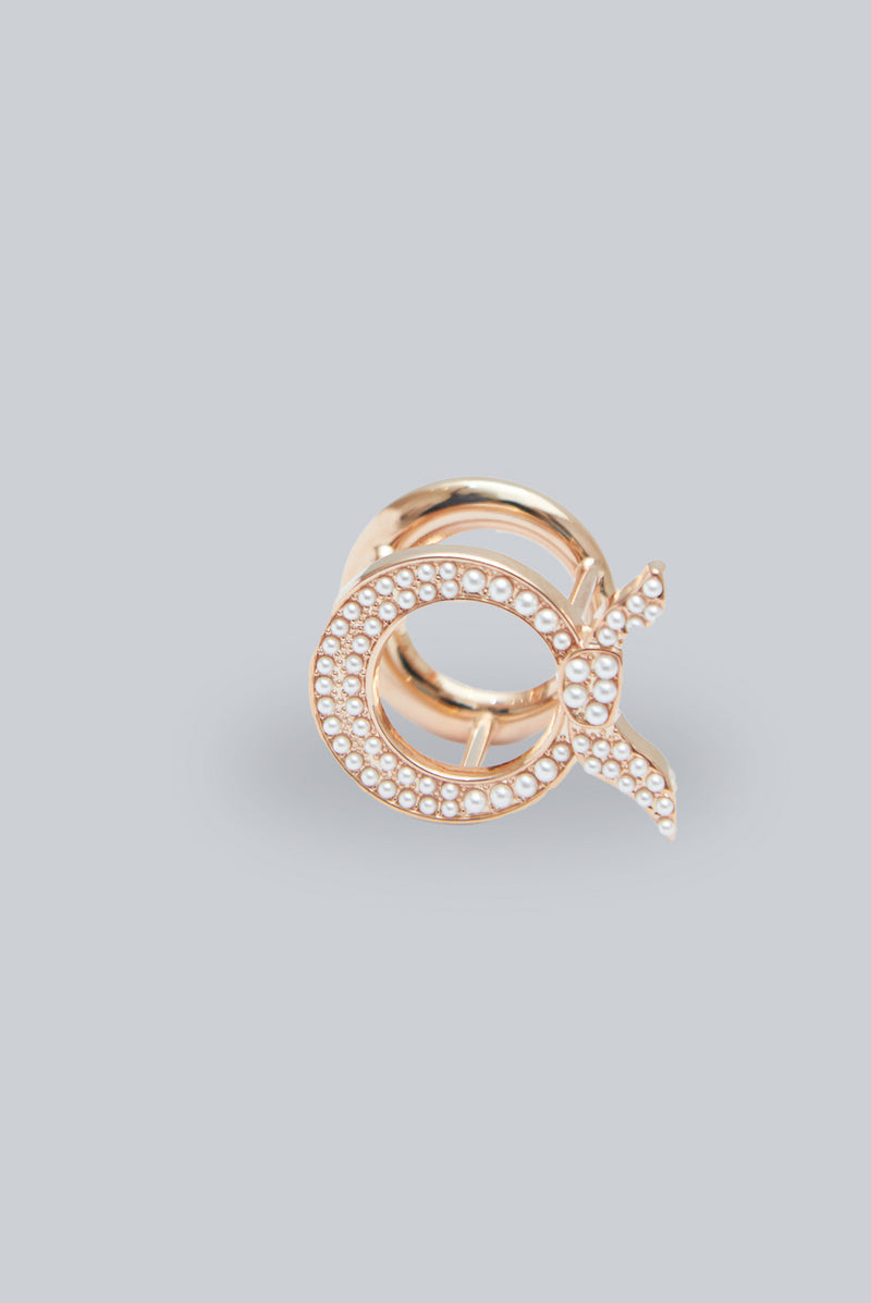 text -- rose gold ring