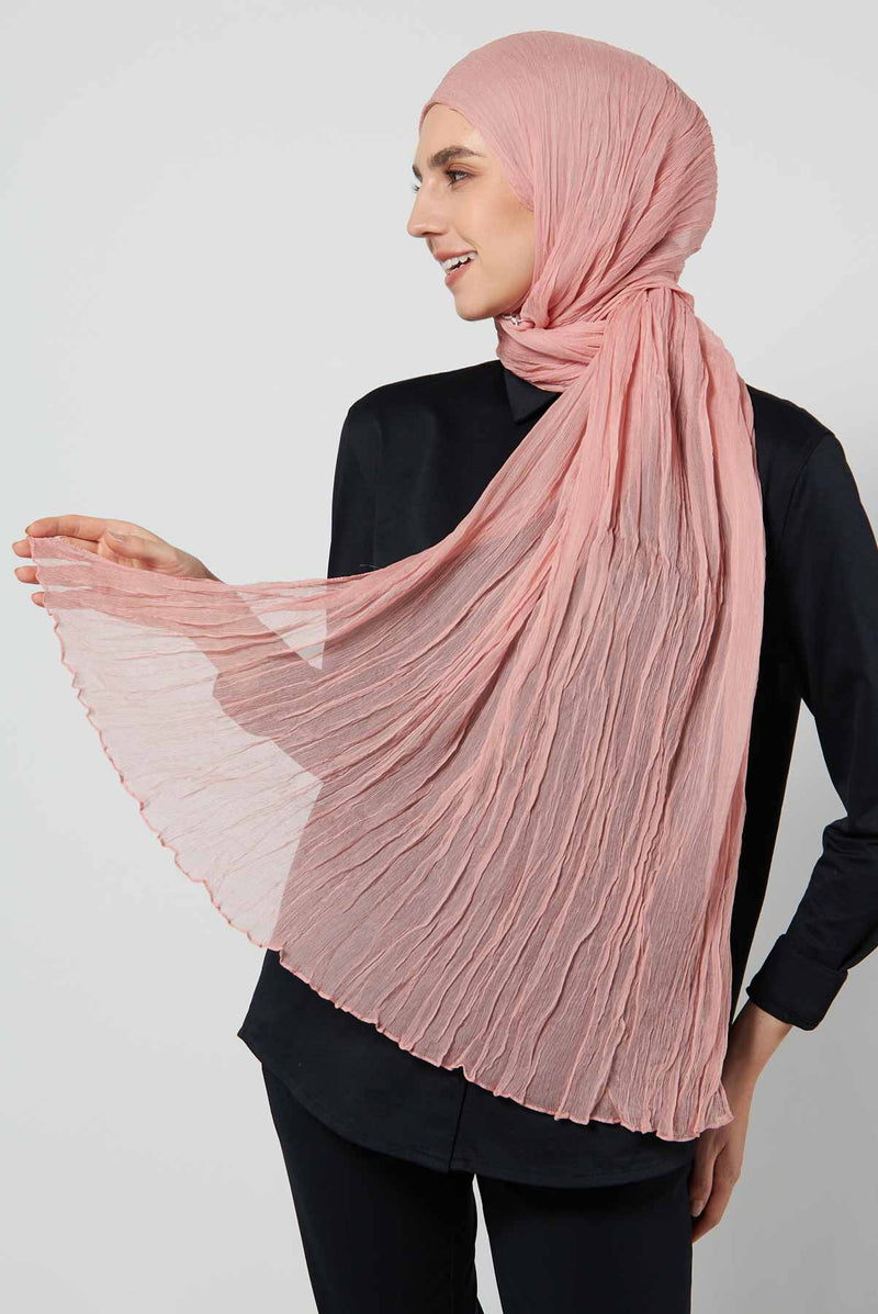 text -- chiffon silk blush pink