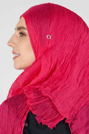 text -- chiffon silk passionate pink