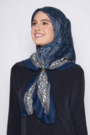 text -- classic ornamental midnight navy